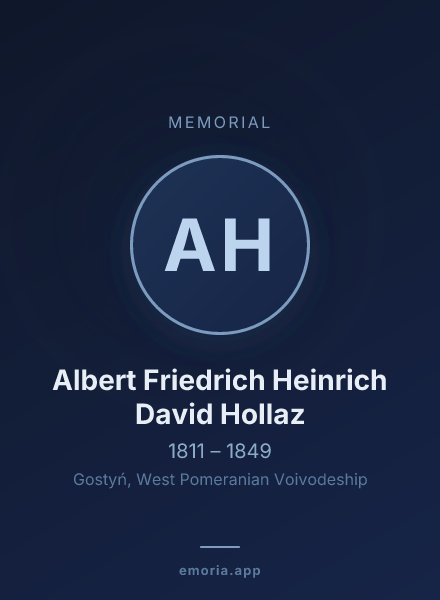 Memorial portrait of Albert Friedrich Heinrich David Hollaz