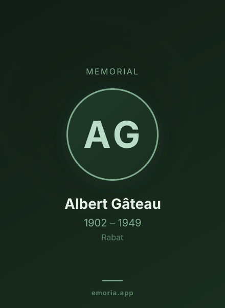 Memorial portrait of Albert Gâteau