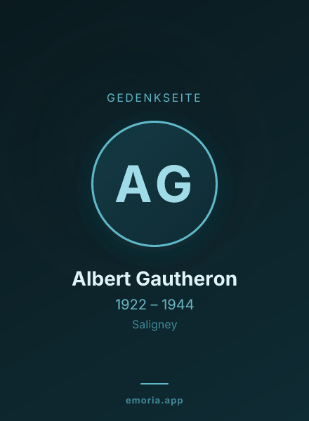 Gedenkportrait von Albert Gautheron