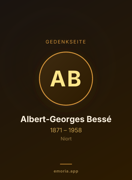 Gedenkportrait von Albert-Georges Bessé