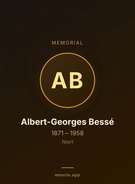 Memorial portrait of Albert-Georges Bessé