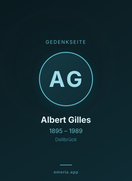 Gedenkportrait von Albert Gilles