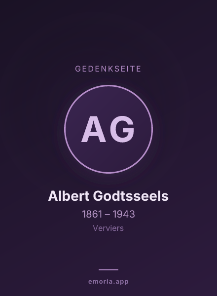 Gedenkportrait von Albert Godtsseels