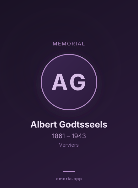 Memorial portrait of Albert Godtsseels
