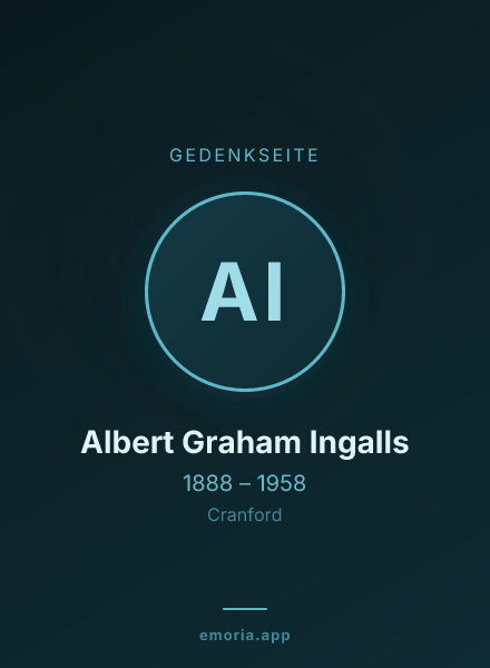 Gedenkportrait von Albert Graham Ingalls