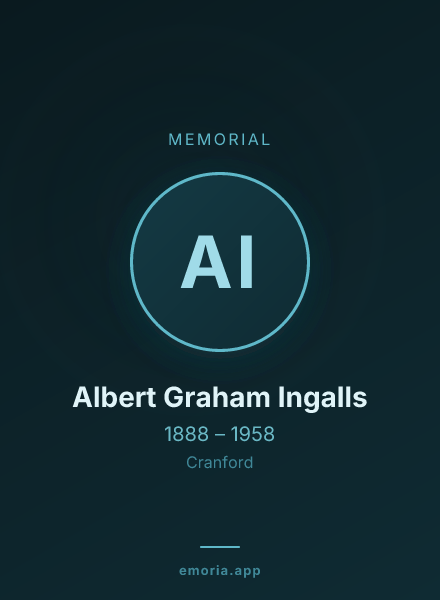 Memorial portrait of Albert Graham Ingalls