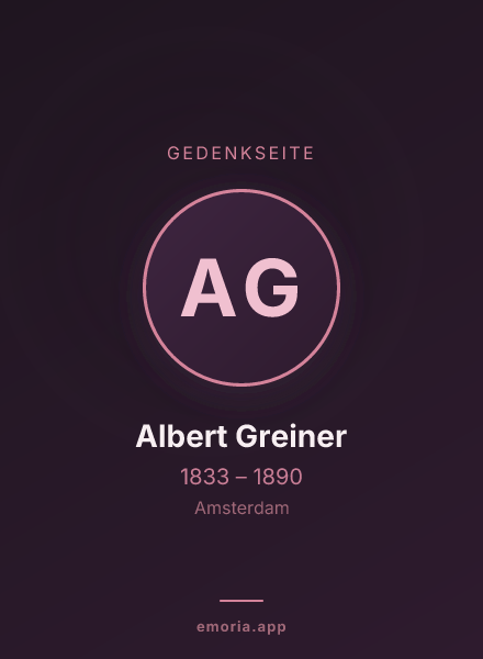 Gedenkportrait von Albert Greiner
