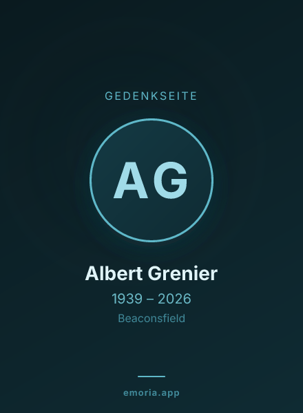 Gedenkportrait von Albert Grenier