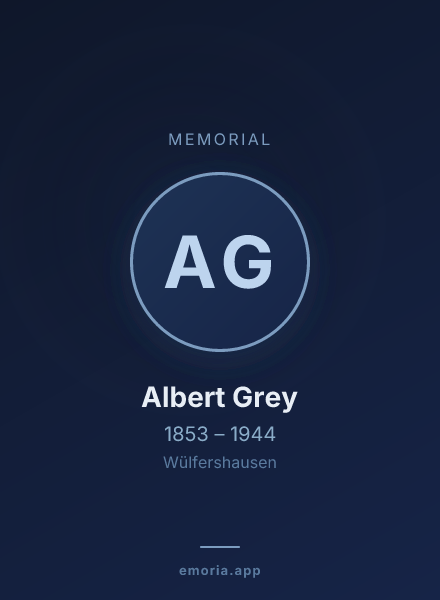 Memorial portrait of Albert Grey