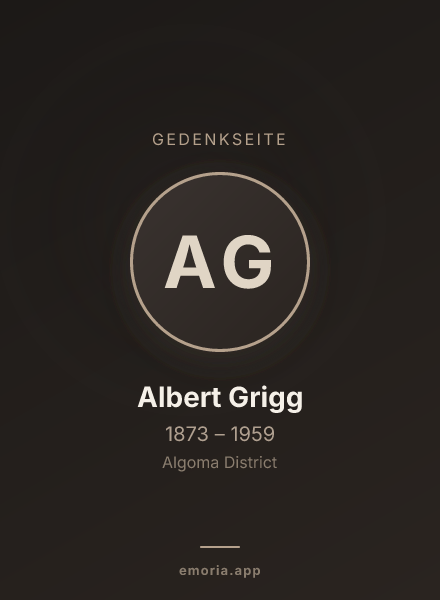 Gedenkportrait von Albert Grigg