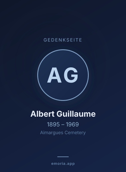 Gedenkportrait von Albert Guillaume