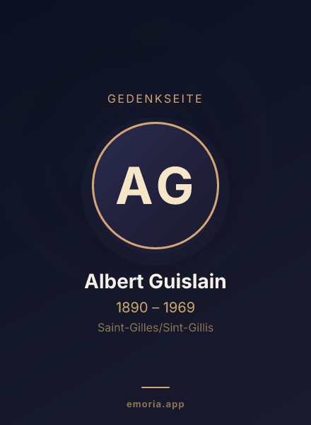 Gedenkportrait von Albert Guislain