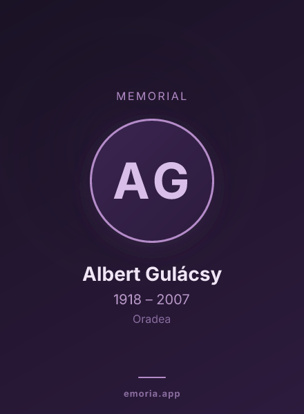 Memorial portrait of Albert Gulácsy
