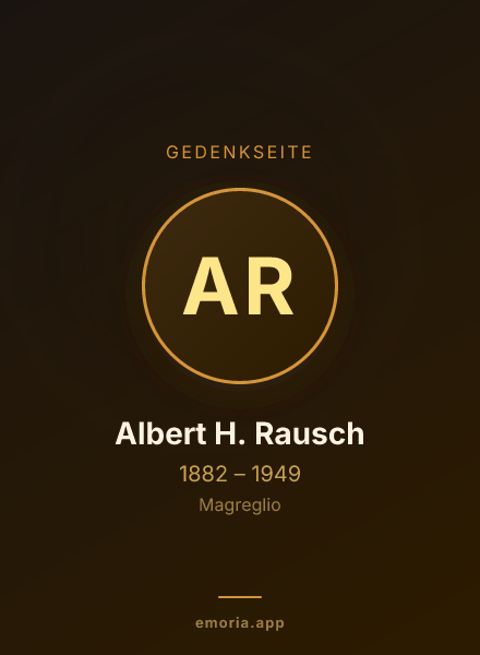 Gedenkportrait von Albert H. Rausch