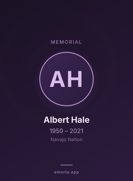 Memorial portrait of Albert Hale