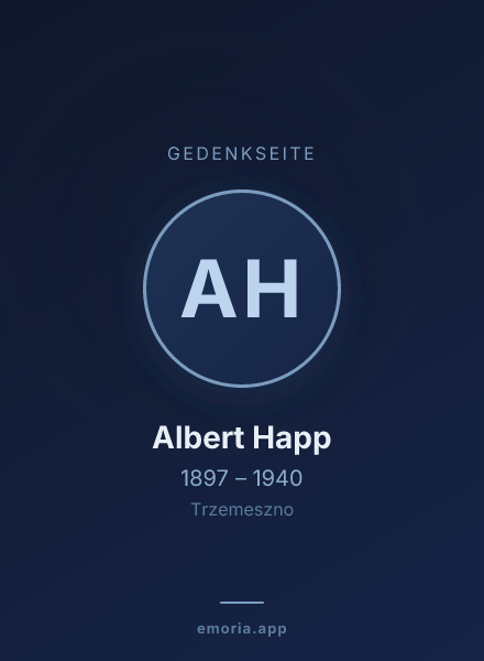Gedenkportrait von Albert Happ