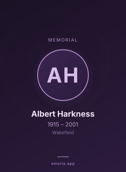 Memorial portrait of Albert Harkness