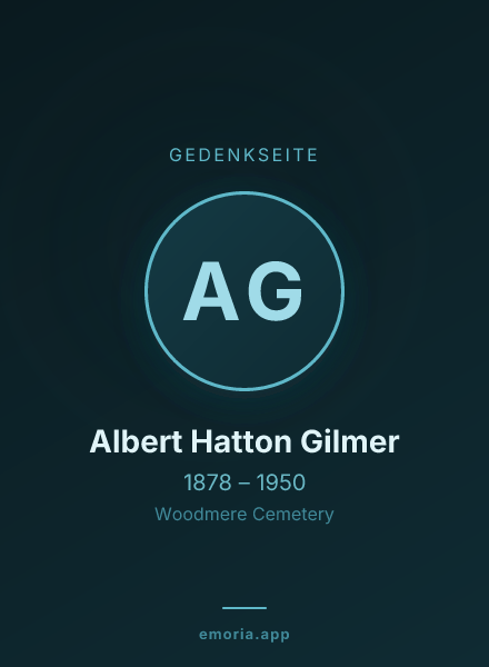 Gedenkportrait von Albert Hatton Gilmer