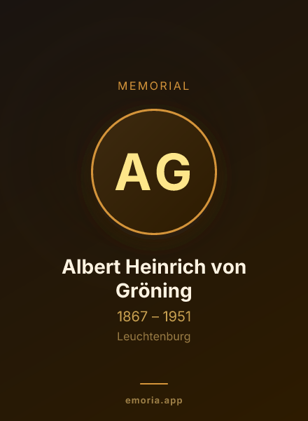 Memorial portrait of Albert Heinrich von Gröning
