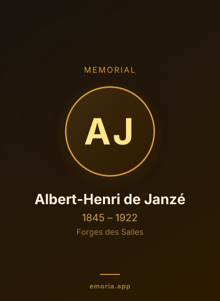Memorial portrait of Albert-Henri de Janzé