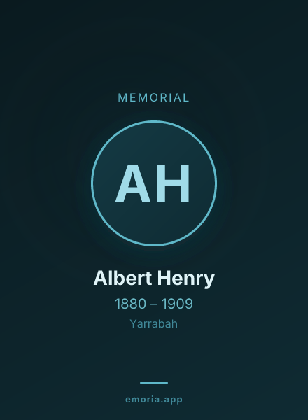 Memorial portrait of Albert Henry