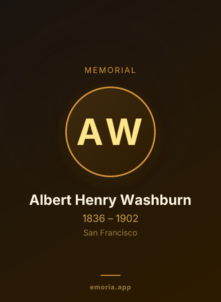 Memorial portrait of Albert Henry Washburn