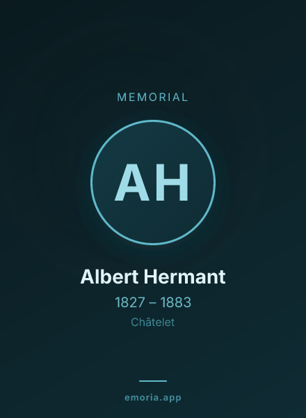 Memorial portrait of Albert Hermant