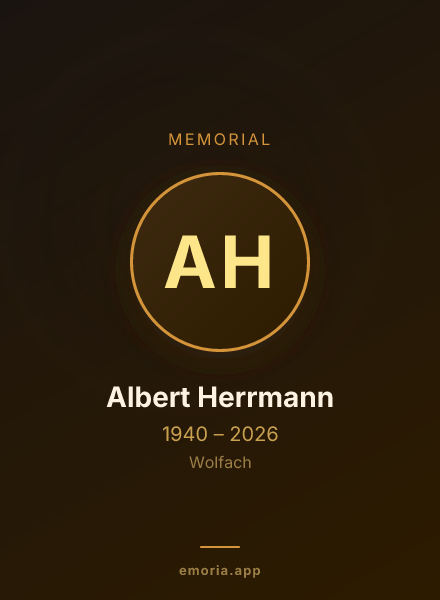 Memorial portrait of Albert Herrmann