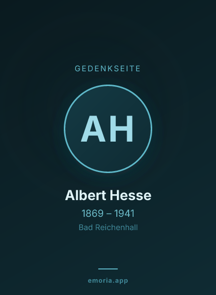 Gedenkportrait von Albert Hesse