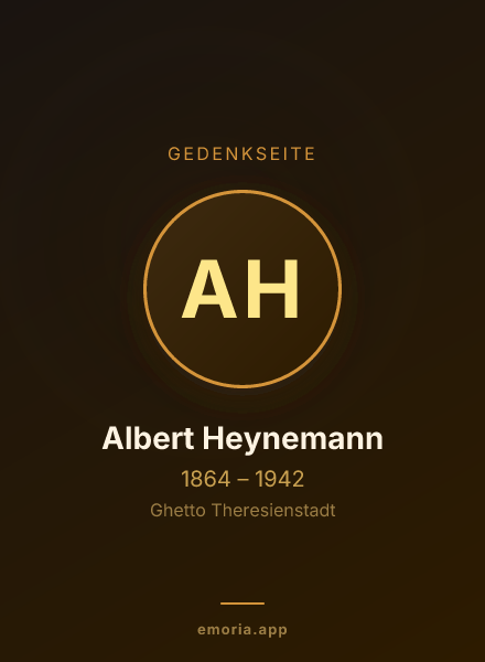 Gedenkportrait von Albert Heynemann