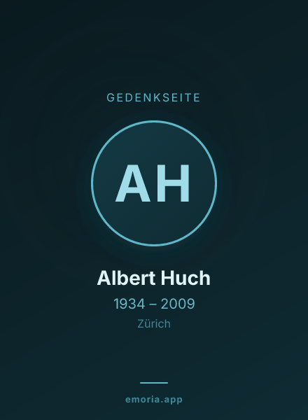 Gedenkportrait von Albert Huch