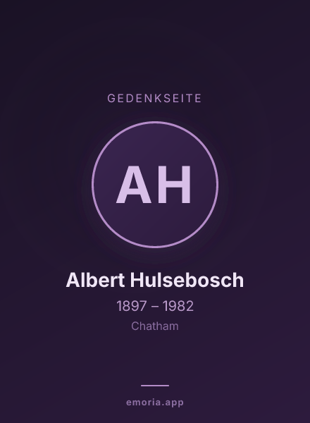 Gedenkportrait von Albert Hulsebosch
