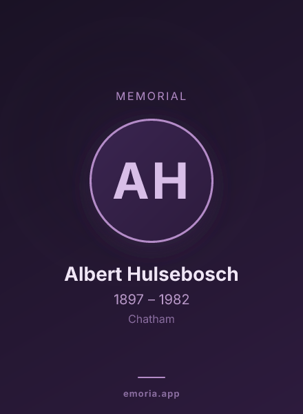 Memorial portrait of Albert Hulsebosch