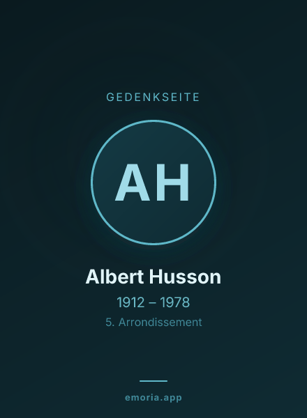 Gedenkportrait von Albert Husson