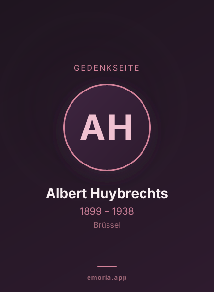 Gedenkportrait von Albert Huybrechts