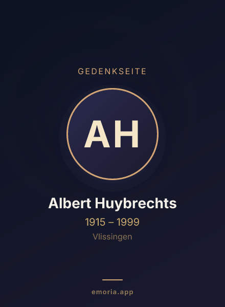 Gedenkportrait von Albert Huybrechts