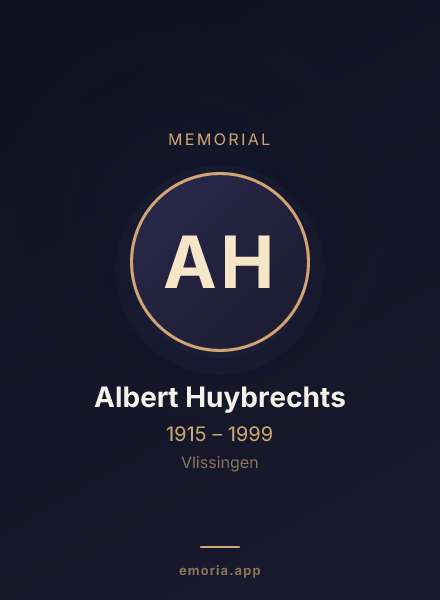 Memorial portrait of Albert Huybrechts