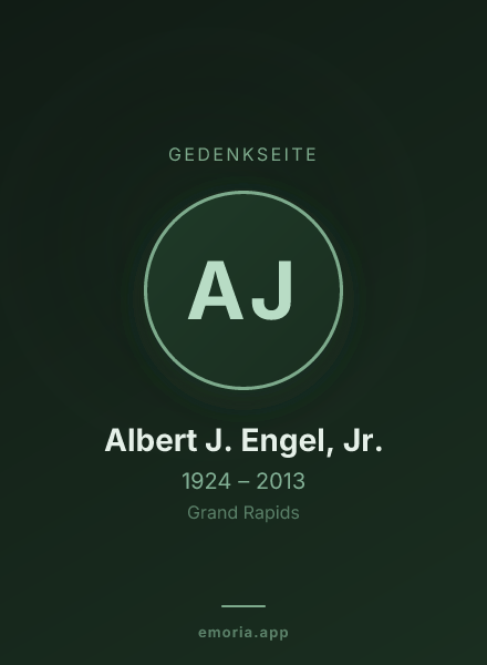 Gedenkportrait von Albert J. Engel, Jr.