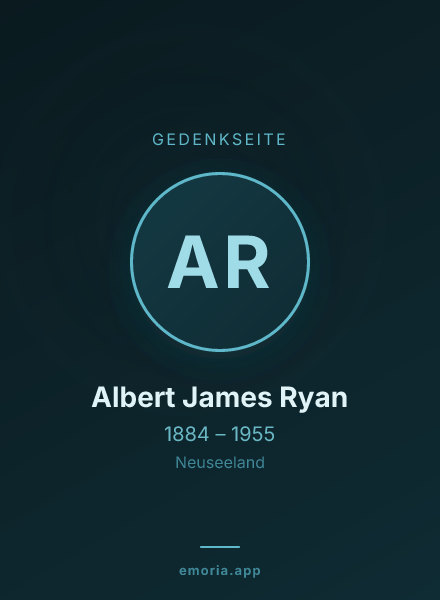 Gedenkportrait von Albert James Ryan