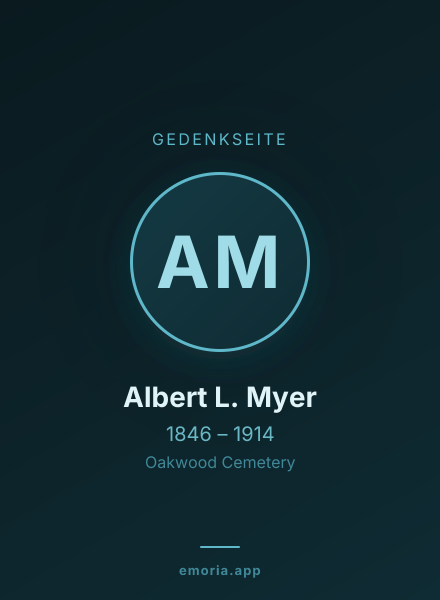 Gedenkportrait von Albert L. Myer