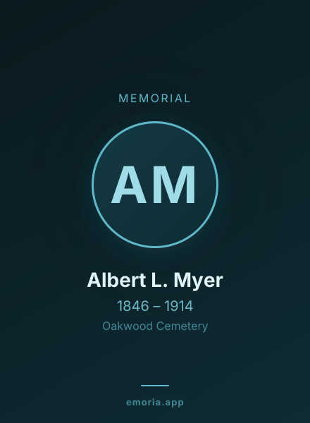 Memorial portrait of Albert L. Myer