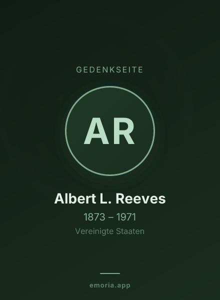 Gedenkportrait von Albert L. Reeves
