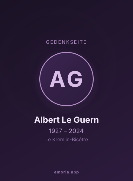Gedenkportrait von Albert Le Guern