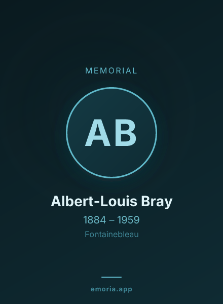 Memorial portrait of Albert-Louis Bray