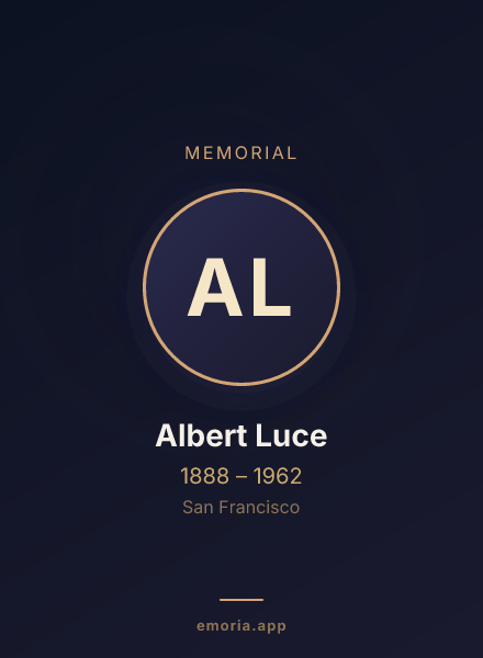 Memorial portrait of Albert Luce