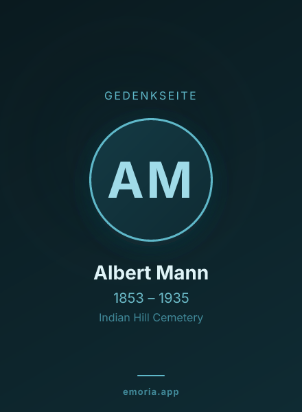 Gedenkportrait von Albert Mann
