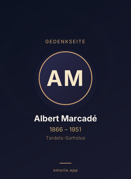 Gedenkportrait von Albert Marcadé