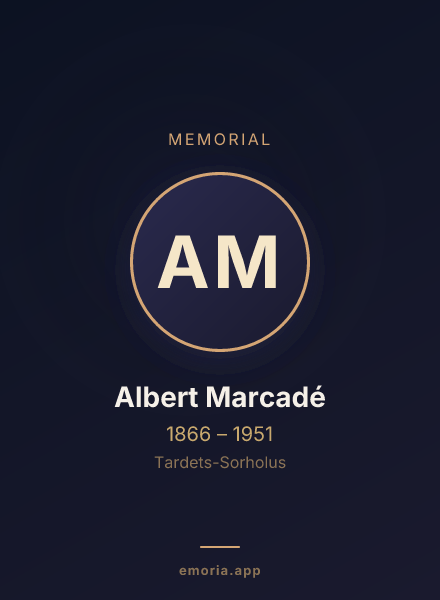 Memorial portrait of Albert Marcadé