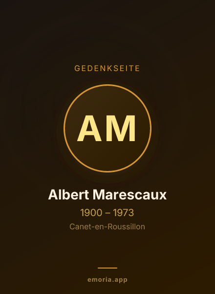 Gedenkportrait von Albert Marescaux