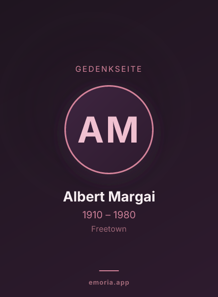 Gedenkportrait von Albert Margai